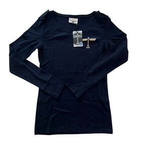 Women's Boeing Navy Long Sleeve Top